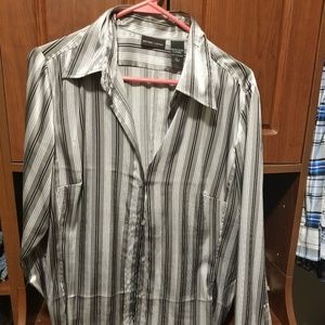 Dress blouse pinstriped
